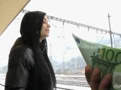 茶髪の, イく瞬間, ヨーロピアン, 顔射, ハメ撮り