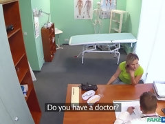 Blasen, Betrug, Paar, Fingern, Lecken, Krankenschwester, Büro, Pov