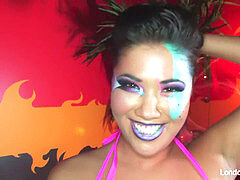 Asiático, Culo grande, Verga grande, Mamada, Corridas