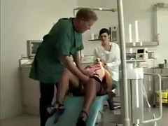 The dentist fucks his bald patient