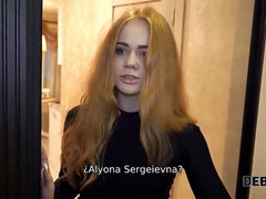 お尻, フェラチオ, 茶髪の, お金, ピアス, 現実, ロシア人, ティーン