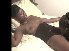 Culo grande, Negro, Lesbiana, Strapon