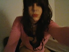 Sexy sissy solo on webcam