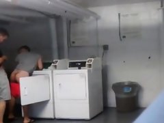 Voyeur spying on an amateur couple from next room fucking