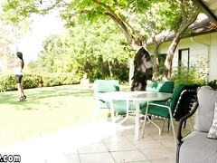 Большой член, Большие сиськи, Минет, Грудастые, Член, Соски, На природе, Бритые