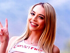 ブロンド, フェラチオ, バック, キス, なめる, 剃毛, ガリガリ, ティーン