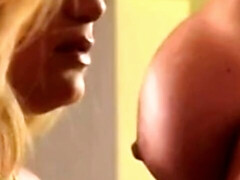 デカパイ, 茶髪の, ディルド, Hd, キス, オマンコ, オッパイの, おもちゃ