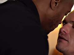 In den arsch, Arschlecken, Blasen, Schwarz, Schwul, Interrassisch, Piercing, Tätowierung