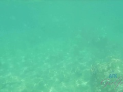 Amateur, Plage, Bikini, Exhib, Nue, Huilée, Pov, Nénés