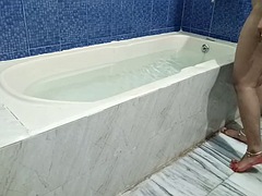 Hottest ever fucking scene of Salu and Rahul. They met in bathtub in bathroom. Hottest ever bathroom sex