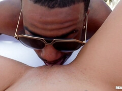 Amateur, Américain, Noire, Fille latino, Piercing, Chatte, Plan cul à trois, Nénés