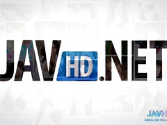 Enthousiasteling, Aziatisch, Grote mammen, Pijpbeurt, Handbeurt, Hd, Japaans, Kousen