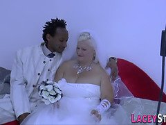 ぽっちゃり, デカチン, 黒人, 結婚, イギリス人, ドレス, ハードコア, Hd