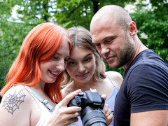 Nana, Gros cul, Sucer une bite, Queue, Actrice du porno, Rousse roux, Plan cul à trois