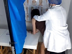 Парочка, Медосмотр, Эксгибиционист, Лесбиянка, Оргазм, От первого лица, Тощие, Сквиртинг