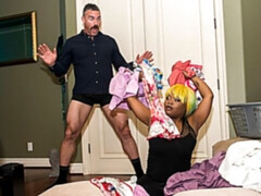 Gorda, Culo grande, Negro, Mamada, Ébano, Interracial, Madres para coger, Medias largas