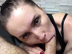 Mamada, Engañando, Semen en la boca, Ruso, Puta