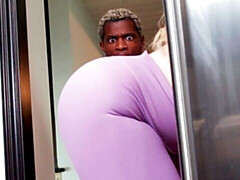 Lusty blonde Katrina Thicc fucked in the doggy style pose