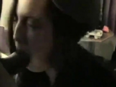 Amateur, Sucer une bite, Brunette brune, Interracial