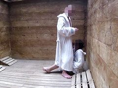 Leie, Blasen, Flashen, Französisch, Handjob, Hd, Sauna