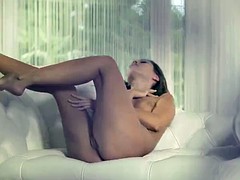 Sweet teen schoolgirl with perfect body Sabrisse solo