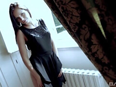 デカ尻, デカパイ, 茶髪の, 指いじり, オナニー, ガリガリ, 一人, ティーン