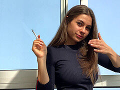 Enthousiasteling, Grote kont, Pijpbeurt, Bruinharig, Huisgemaakt, Roken, Tiener