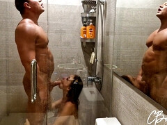 Verga grande, Mamada, Corrida, Corridas, Madres para coger, Ducha, Esperma, Esposa