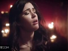 Grosser schwanz, Blasen, Braunhaarige, Schwanz, Fetisch, Hd, Lecken, Reiten