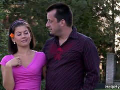 Sucer une bite, Brunette brune, Cocu, Tchèque, Hd, Criant, Adolescente, Nénés