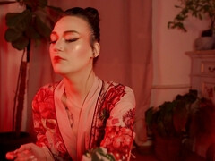 Femelle, Fétiche, Japonaise, Massage, Huilée, Pov, Solo, Nénés