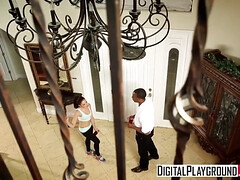 Grosse bite, Sucer une bite, En levrette, Noir ébène, Hard, Hd, Interracial, Adolescente