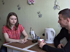 素人, フェラチオ, 彼女, ハードコア, ロシア人