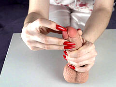 Red nails, teenage, adult toys