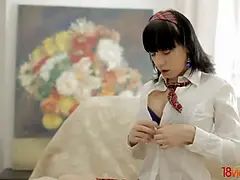 18, アナル, フェラチオ, Hd, オナニー, オージー, パーティ, ティーン