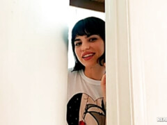 Morena, Abierta, Pajear, Lencería, Afeitado, Solo, Tatuaje, Adolescente