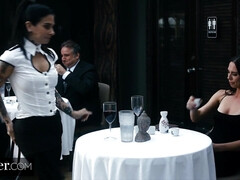 Deeper n Hard. Joanna Shows Evelyn there is so much more