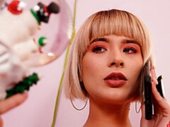 素人, ベッドルーム, デカチン, ブロンド, バック, 剃毛, ショートヘア, ガリガリ