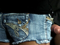 Américain, Sucer une bite, Attrapée, Fille latino, Piercing, Chatte, Jupe, Nénés