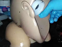 Anal, Pénétrer avec le poing, Béant, Pov, Rasée, Transsexuelle, Nénés