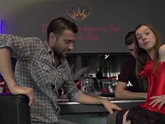 Charlotte 19 years old goes even further with two guys