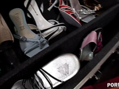 アナル, デカパイ, ブロンド, フェラチオ, ヒール, 下着, オマンコ, オッパイの