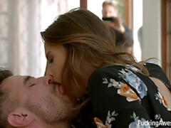 Bruinharig, Lul, Hd, Klein, Kut duiken, Zuigen, Tiener, Tieten likken