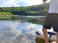Amateur, Mamada, Corridas, Gay, Peludo, Masturbación, Al aire libre, Flaco
