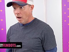 18, フェラチオ, カップル, 人形, 手コキする, なめる, 息子, ティーン