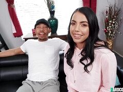 18, 黒人, フェラチオ, ラティーナ, 小柄, 現実, フェラする, ティーン