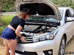 フェラチオ, チン, ハードコア, 自家製, 異人種間, 淫乱熟女, ハメ撮り, 公共