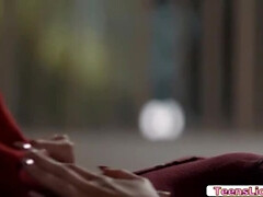 茶髪の, 黒人, キス, レズビアン, なめる, オーガズム, オマンコ