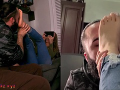 Amateur, Blonde, Pieds, Fétiche, Fétiche des pieds, Suçant, Adolescente