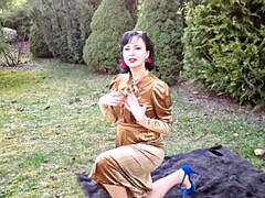 Fétiche, Hd, Lingerie, Orgasme, De plein air, Pisser, Douche, Jarretelles